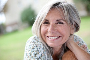 Older woman with healthy smile