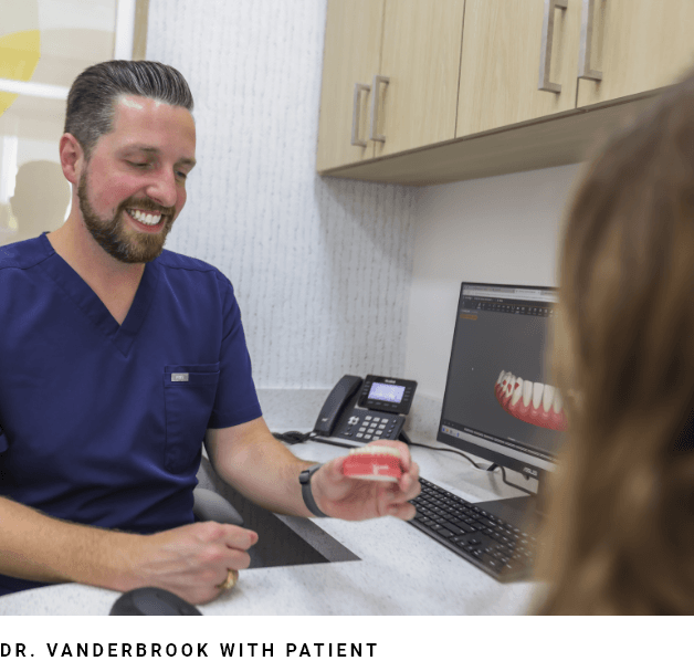 Dr. Vanderbrook With Patient